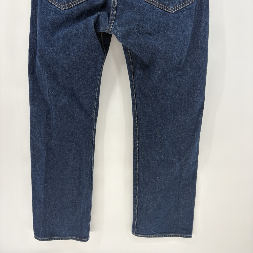 Levis 501 Jeans Mens 36x30 Fits 36x29 Dark Wash Button Fly Denim Classic Fit - Picture 11 of 11